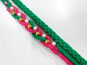未使用品　正絹　振袖用　手組帯締め